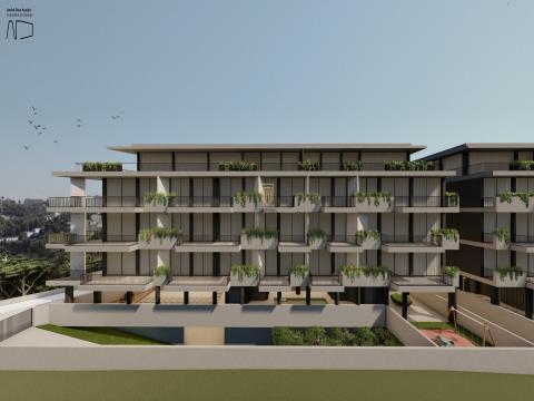 Apartamento T4 novo para venda, com vistas soberbas de rio e mar, na antiga Seca do Bacalhau, Gaia