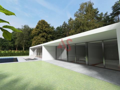 Terrain avec projet pour villa de 3 chambres avec piscine clé en main à Feitos, Barcelos