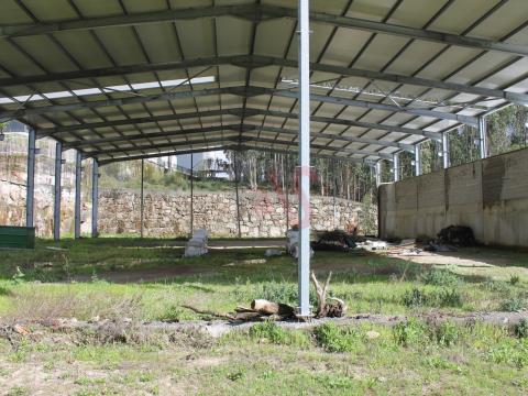 Land with 8,000 m2 with 2 warehouses under construction in Cruz, Vila Nova de Famalicão