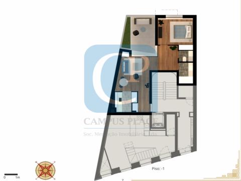 1 bedroom apartment with balcony, under construction - Cedofeita