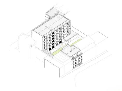Apartamento T2 com terraço em construção ao Parque do Covelo