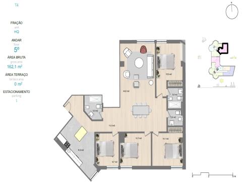 Apartamiento 4 habitaciones