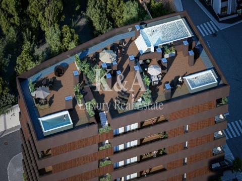 Apartamento T2 com piscina e vistas para Rio Douro.