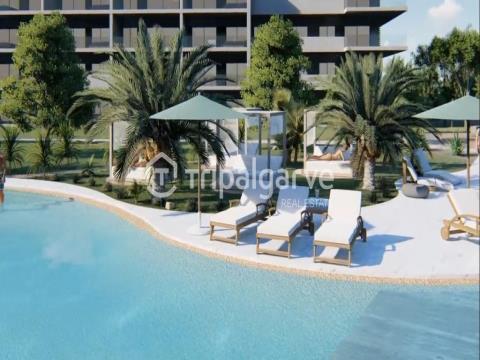 Luxurious 3 bedroom apartments under construction in a private conduit in Albufeira.