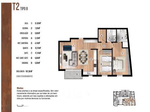 Apartamiento 2 habitaciones